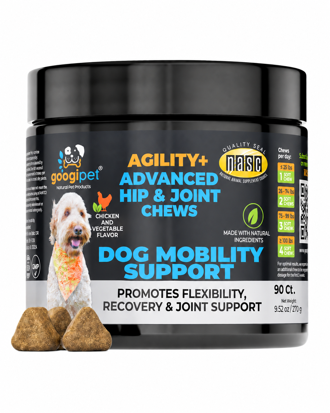 Agility+ Advanced Hip and Joint Chews for Dogs
