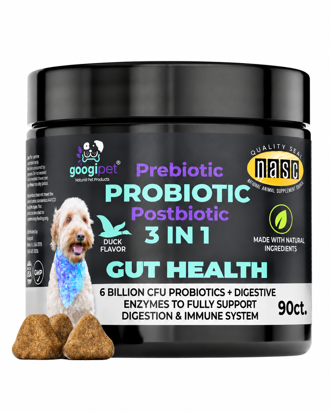 3 in 1 Probiotic Chews for Dogs